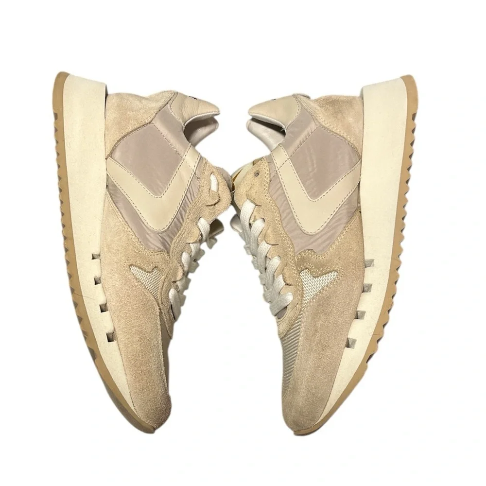 Valsport 1920 Italian Magic Run Donna Sneakers‎ Tan Beige Suede 37 ( 7 US)